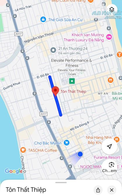 BÁN NHÀ -MẶT TIỀN TÔN THẤT THIỆP-KHU PHỐ TÂY AN THƯỢNG SẦM UẤT-60M2-5,X  TỶ