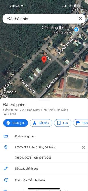 Bán Đất Đường  Phước Lý 20 5m5 Hướng Đông Nam Giá Hợp Lý