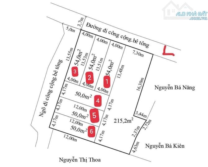 Bán lô 50m2 Xích Thổ, Hồng Thái, An Dương.  Đường 5m giá chỉ 1,05 tỷ
