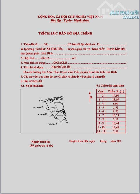 1165m Có 200m Đất Ở - Khoáng Nóng 36 Độ - Cách Đường Liên Kết Hà Nội - Kim Bôi 100m