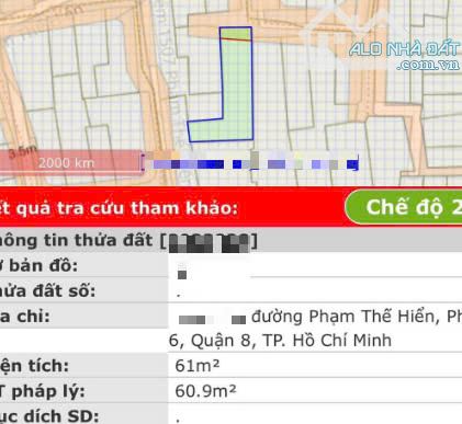 Bán nhà mặt tiền hẻm Phạm Thế Hiển Q8 hơn (3tỷ) - Diện tích lớn nở hậu 7.6m - 1