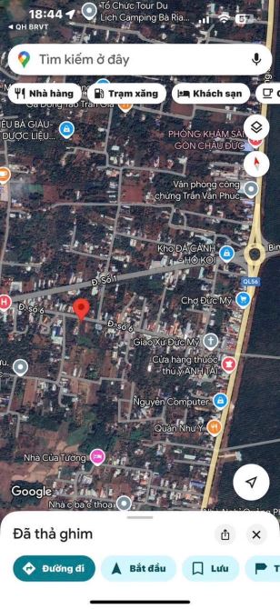 Dt: 10x55, 550m2 Giá 3.6 tỷ . Cần bán lô mặt tiền Đường Số 6 Suối Nghệ, Huyện Châu Đức - 1