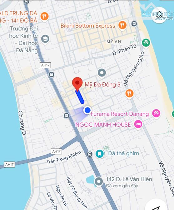 BÁN NHÀ-MẶT TIỀN MỸ ĐA ĐÔNG 5-TRUNG TÂM MỸ AN –ĐÀ NẴNG - 70M2 - 6,X  TỶ. - 1