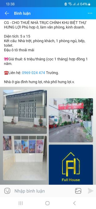Nhà trục chính khu biệt thự Hưng Lợi - 1
