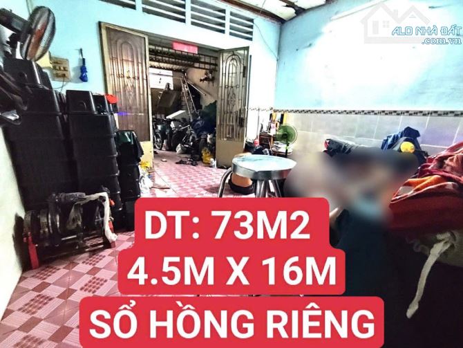 NHÀ TÂN XUÂN HÓC MÔN - 73M (4.5M X 16M) - SỔ HỒNG RIỀNG. - 1