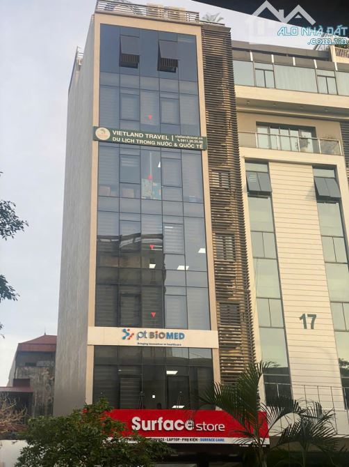 Bán Toà văn phòng vị trí vip mặt phố Nguyên Hồng lô góc 2 mặt tiền 100m2 9 tầng thông sàn - 1