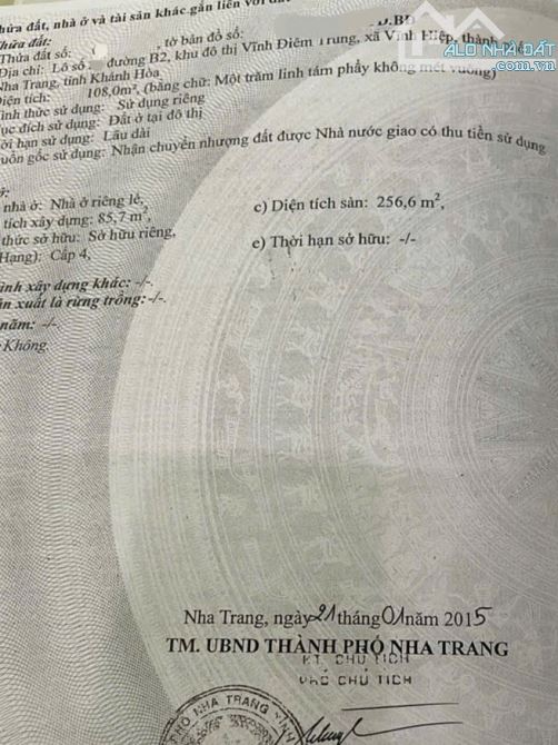 Bán nhà 3 tầng mặt tiền a2 khu KDT vĩnh điềm trung ngang 6m - 1