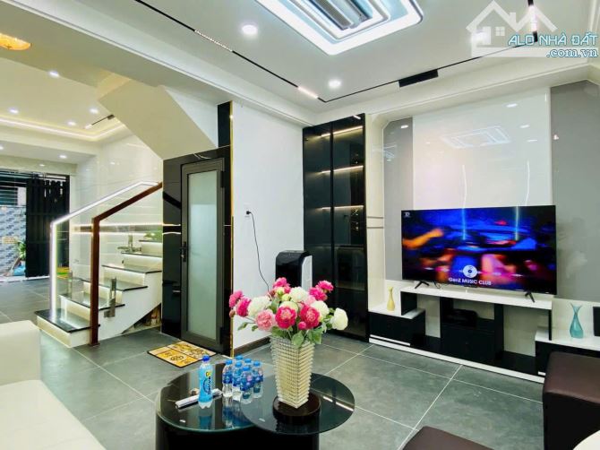 Bán nhà 4 tầng đẹp 4m x 12m cn đủ - full nội thất - Phan Huy Ích, P12 Gò Vấp - giá 7.1 tỷ - 1