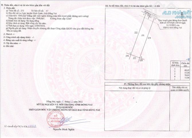 Chủ kẹt bán gấp 719 triệu/ 1000m2 đất Đồng Nai - 3