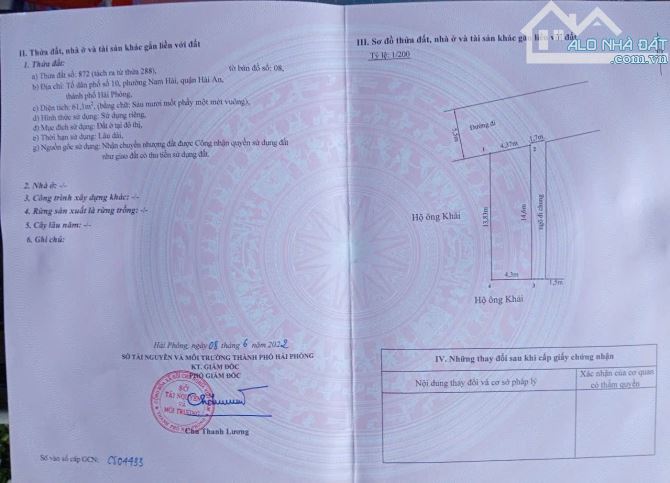 Spcc☘️☘️ Chào bán góc mặt đường ngõ 138 Nam Hải   👉 Diện tích: 61m - Hướng Bắc 👉 Lô đất - 2