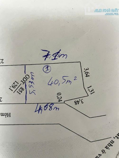 BÁN NỀN CÁCH MẶT TIỀN TRẦN VĨNH KIẾT 20M GIÁ 1 TỶ 8 - 2