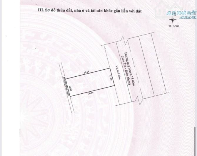 Chủ cần Bán - 942m2 Đất MT VÕ NGUYÊN GIÁP B4.3 -Đối diện Crown CASINO + VVMALL- Chỉ 105tr - 2