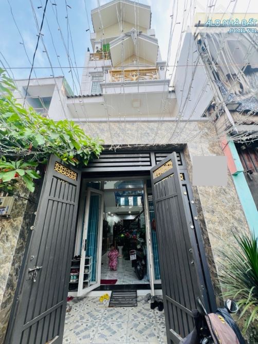 CHỈ 5 TỶ HƠN - NHÀ MỚI KENG - TĂNG FULL NỘI THẤT - HẺM XE HƠI - KHÔNG LỘ GIỚI - 4 TẦNG - 2