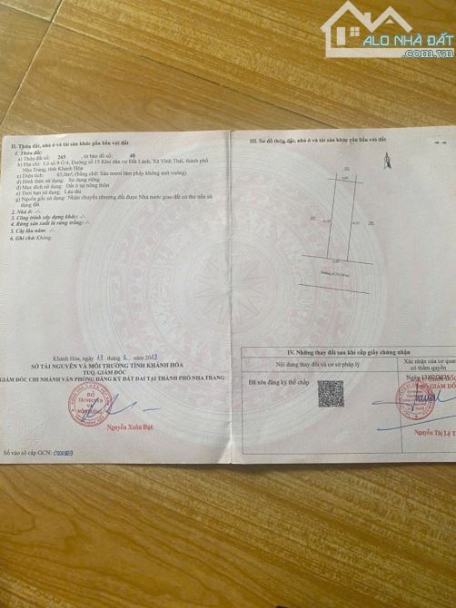 Bán nhanh TDC Đất lành giá chỉ 2,55 Tỷ - diện tích: 65m, ngang 4m, hướng Nam - 3