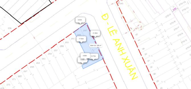 BÁN K.SẠN 50P- GÓC 2MT LÝ TỰ TRỌNG VS LÊ ANH XUÂN- DTSD: 1700 M2- 1 HẦM+12 TẦNG- 450 TỶ - 5