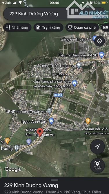 Bán đất 115m2 mặt tiền đường Kinh Dương Vương, phường Thuận An, TP Huế, chỉ 3,7 tỷ - 9