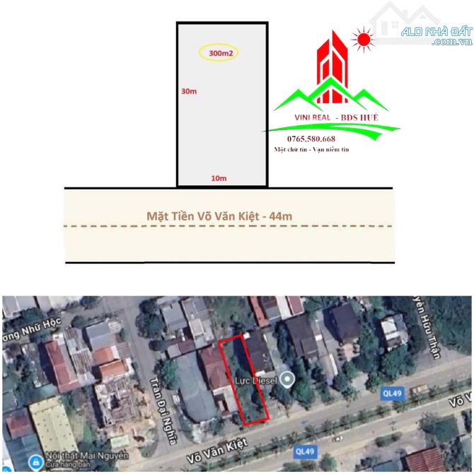 🔥 Mặt Tiền Võ Văn Kiệt thuộc Huế - 300m2 ngang 10m thích hợp làm xưởng  🔥
