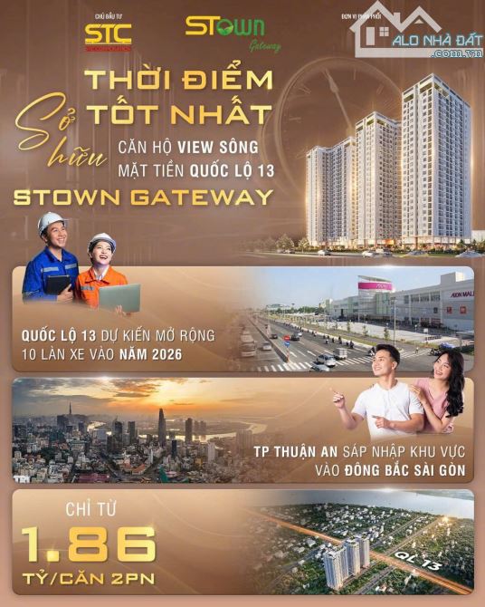 Căn hộ cao cấp Stown Gateway mặt tiền Quốc Lộ 13 và gần chợ Đầu mối Thủ Đức - 13