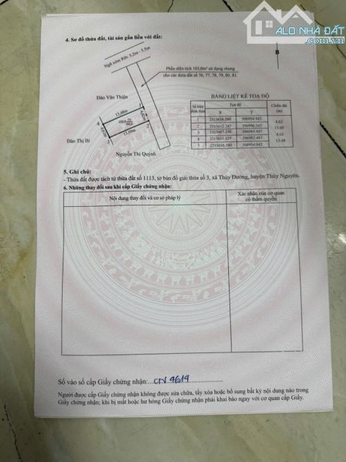 🛑 Bán đất Thuỷ Đường - Thuỷ Nguyên ngõ ô tô đỗ cửa giá 1,5x tỷ.