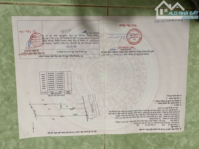 BÁN ĐẤT GẤP XÃ HÀO PHÚ(XÃ BÌNH MỸ MIO71) CỦ CHI TPHCm