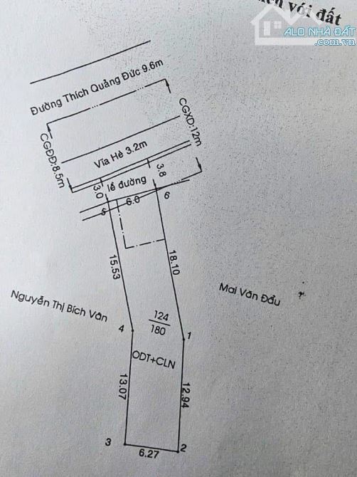 Mt Thích Quảng Đức - TDM  Đang cho thuê 25tr. 180m2 thổ cư 150m, nở hậu - 1