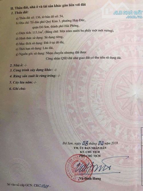113,1m2 đường Trần Minh Thắng, Quý Kim, Hợp Đức, Đồ Sơn - 3