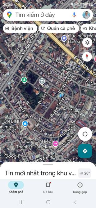 Lô góc xây Biệt Thự : KDC Hiệp Thành 3: 456m2 - 55tr/m2 - 5