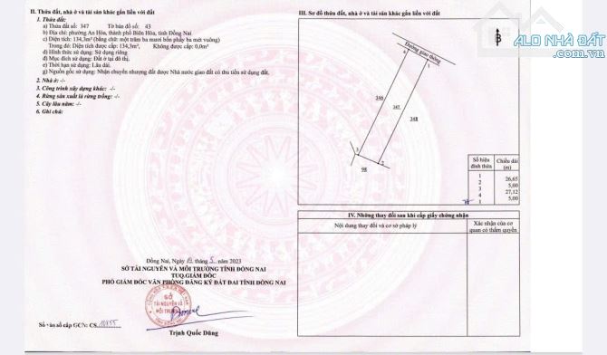 🏡 BÁN LÔ ĐẤT ĐẸP AN HÒA – BIÊN HÒA – GẦN CỔNG 11, CHỢ CỔNG 11 – CHỈ 1 TỶ 650!!