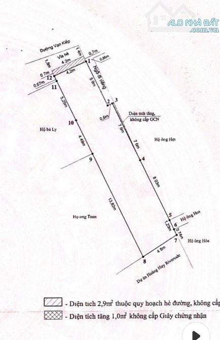 Bán lô đất đẹp mặt đường Vạn Kiếp sát Hoàng huy riverside.110m2 ngang 5m giá chỉ 62tr/m2