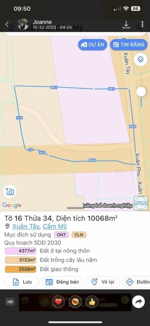 Cần bán gấp lô đất đẹp tại ấp 3, xã Xuân Tây, huyện Cẩm Mỹ, Đồng Nai – Giá cực kỳ hấp dẫn! - 1