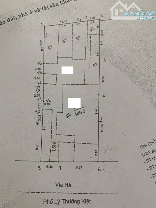 Cần bán nhà mặt phố Lý Thường Kiệt-Phường Cửa Nam-Hoàn Kiếm-Hà Nội 486m2, 1 sổ, GPXD10T - 2