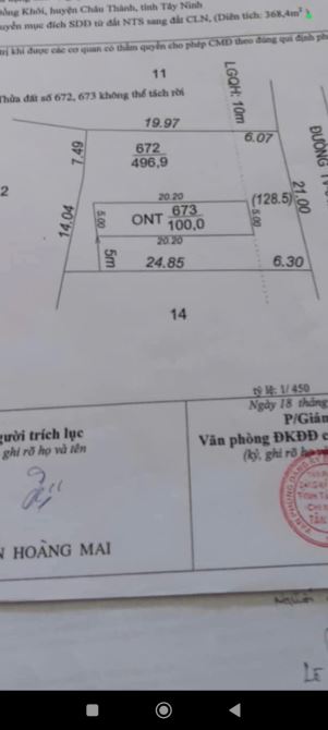 Đất thổ cư trà Vong gần Quốc lộ 22B giá chỉ 35tr 1mét ngang - 3