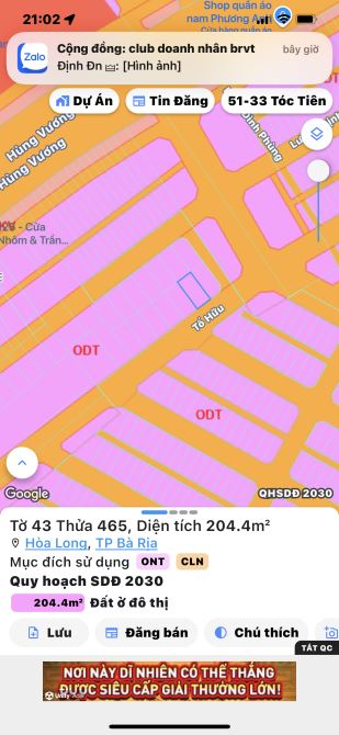DT 10*20 Lô Biệt Thự Gò Cát 8 Thuộc Xã Hoà Long Giá Rẻ - 4