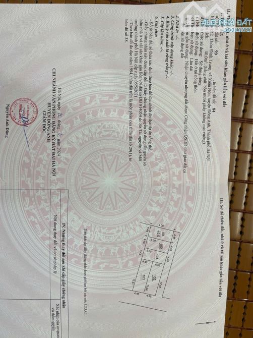 CHỈ VỚI 2 TỶ HƠN SỞ HỮU NGAY  ĐÌNH TRUNG -XUÂN NỘN - TRƯỚC ĐẤT Ô TÔ TRÁNH.