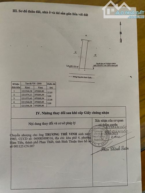 Bán lô mặt tiền nguyễn đình chiểu, khu phố tây hàm tiến giá chỉ 4ty5