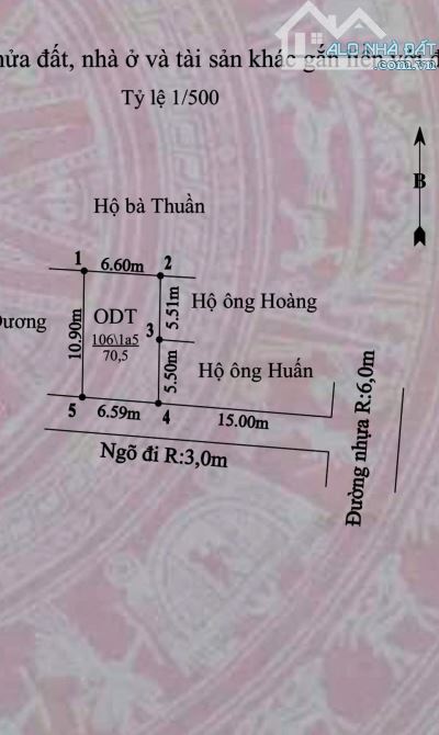 Duy nhất lô 70m siêu rẻ ngõ ô tô thôn Hầu Lâm Động