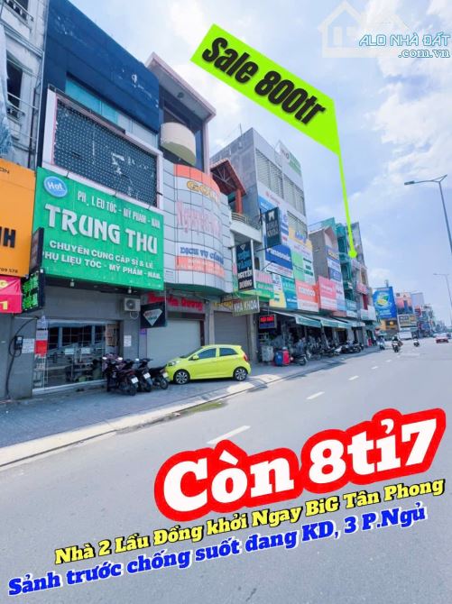 Bán nhà 1 trệt 2 lầu mặt tiền Đồng Khởi ngay siêu thị BigC, phường Tân Tiến