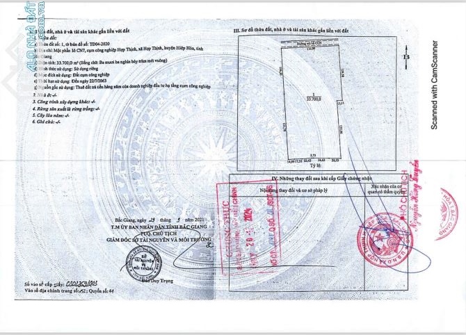 Chuyển nhượng 3ha đất sản xuất giá siêu tốt tại Bắc Giang, nhiều ưu đãi.