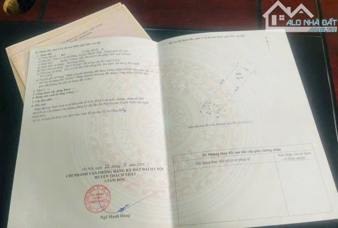 Gia đình cần bán lô đất diện tích 66,8m², vị trí đắc địa tại Thôn 1, Hạ Bằng, Thạch Thất, - 1