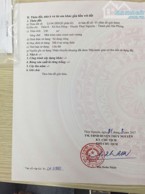 Bán lô đất tặng sẵn nhà buôn bán kinh doanh siêu tốt  mặt đường Hoa Động - Thuỷ Nguyên - 1