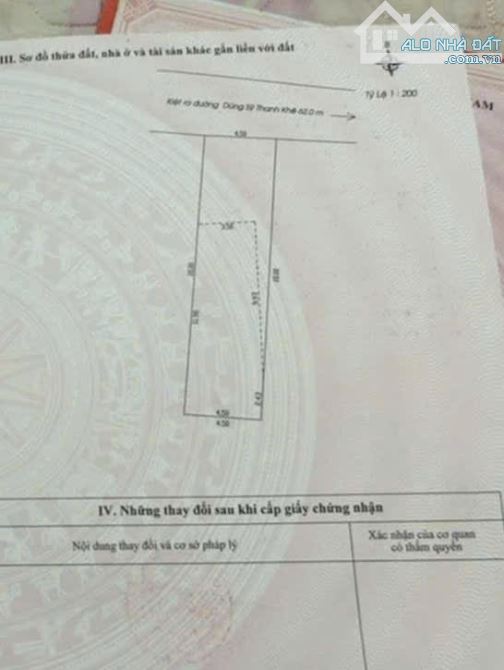 DUY NHẤT CÒN SÓT LẠI- LÔ ĐẤT DIỆN TÍCH KHỦNG, SẠCH ĐẸP-TT THANH KHÊ- ĐÀ NẴNG-GIÁ NHỈNH 2TỶ - 1