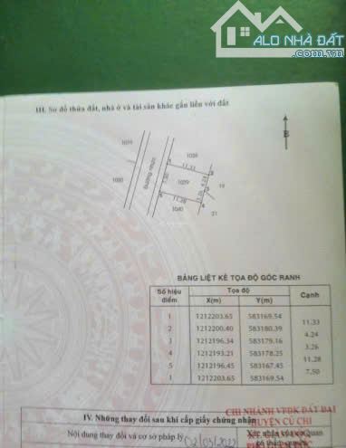 CẦN BÁN GẤP LÔ ĐẤT Ở TÂN THÔNG HỘI CỦ CHI , GIÁ 450 TRIỆU , DT 85M2 - 2