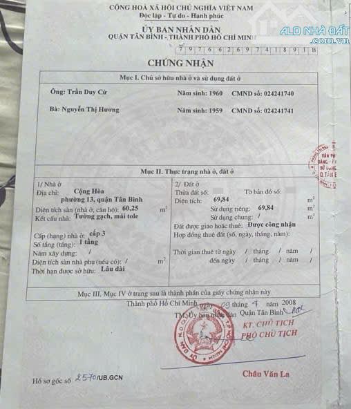 BÁN NHÀ MẶT TIỀN CỘNG HÒA 7,5X24 NGAY HOÀNG HOA THÁM NHÀ GA T3 CHỈ 45 TỶ - 2
