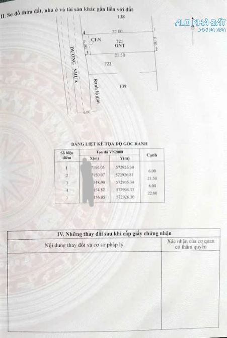 GIÁ TUYỆT ĐỐI CHÍNH XÁC 770TR MT NHỰA 6X22 TẠI XÃ PHƯỚC THẠNH - 3