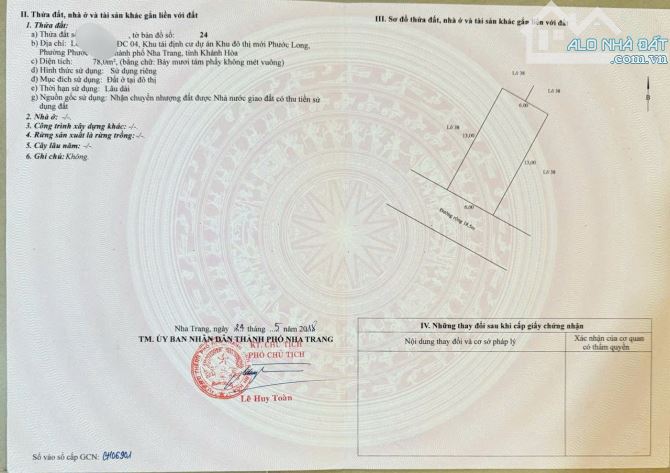 HÀNG HIẾM- MT ĐƯỜNG THÍCH QUẢNG ĐỨC, KĐT PHƯỚC LONG A, ĐÃ CÓ SỔ ĐẤT. GIÁ 110TR/M2 - 5