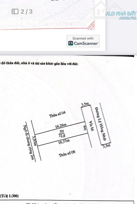 Nhà 3 tầng x 73m mặt đường Lý Hồng Nhật - Cát Bi. Giá 5.6 tỷ