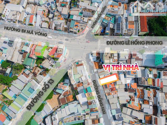 Bán đất có nhà cấp 4 đường Đồng Nai, phường Phước Hải,  Trung Tâm TP.Nha Trang.