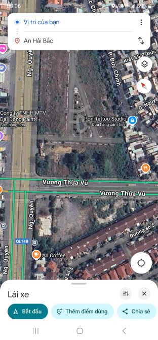 Cho thuê 8000m2 đất mặt tiền đường Ngô Quyền Sơn Trà Đà Nẵng.