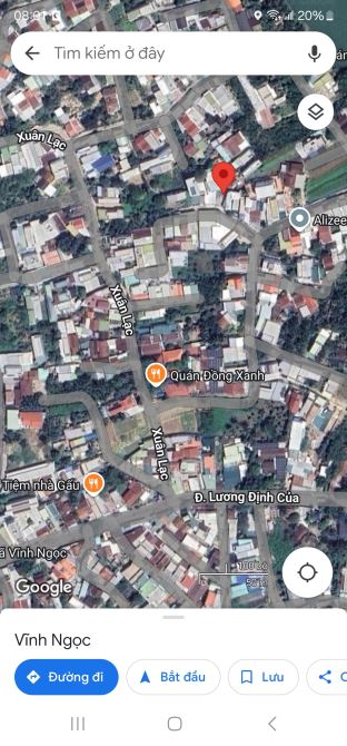 Bán Lô đất xã Vĩnh Ngọc, tp. Nha Trang, Gần nhà hàng Đồng Xanh. Đất nở hậu
