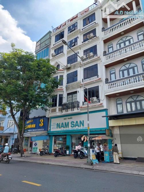 Bán nhà MT Rạch Bùng Binh, phường 9, Quận 3, DT 9,7 x 6,5m, KC trệt 6L, giá 19 tỷ
